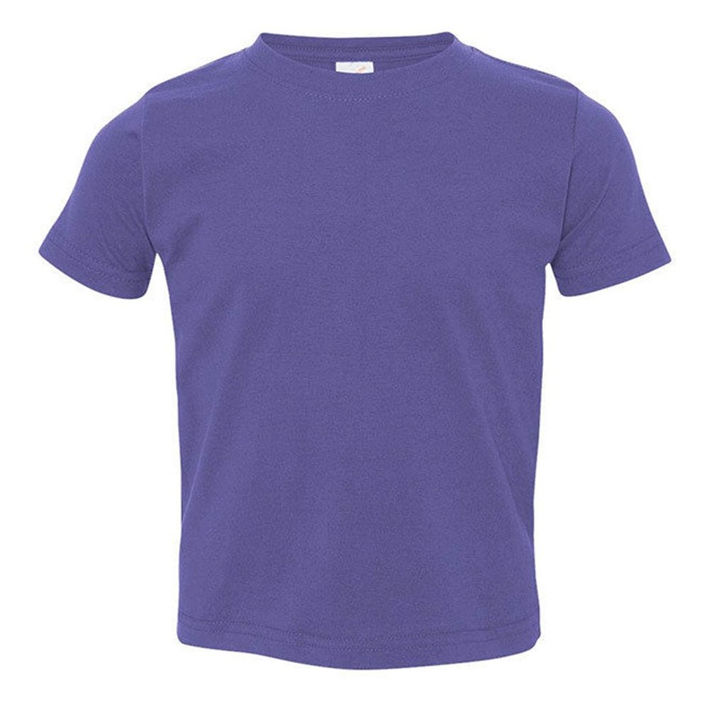 Rabbit Skins Toddler Fine Cotton Jersey T-Shirt - Purple - 3T