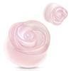 Body Accentz Plugs Semi Precious Stone Rose Carved on Single Side Double Flared Plug view 1