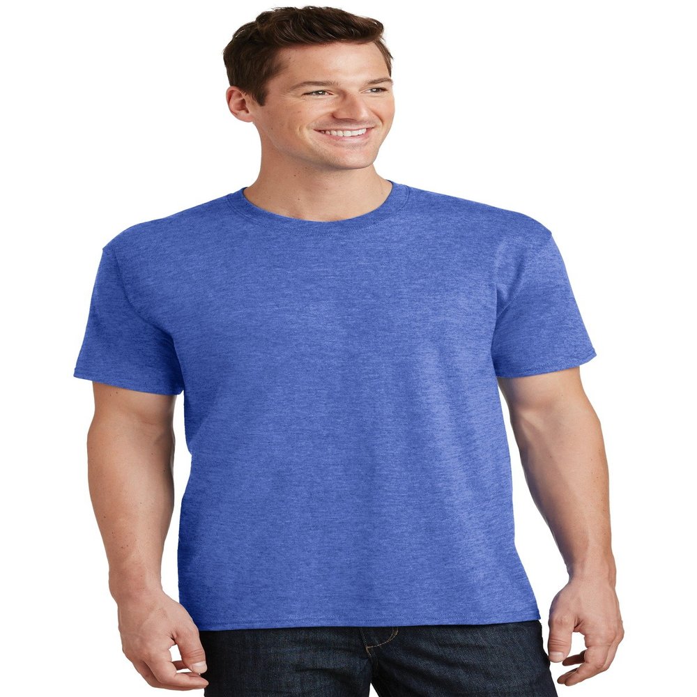 Port & Company New 5.5-oz 100% Cotton T-Shirt. PC54, HTHR Royal S