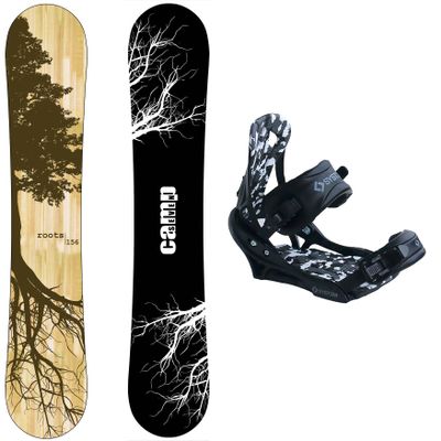 New Camp Seven Roots CRC Snowboard +APX Bindings Men's Snowboard Packages (153 cm)