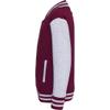 Awdis Kids Unisex Varsity Jacket/Schoolwear (XS - 3/4 Years) (Jet Black/Heather Grey) view 2
