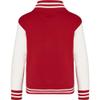 Awdis Kids Unisex Varsity Jacket/Schoolwear (XS - 3/4 Years) (Jet Black/Heather Grey) view 4