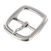 Buckleguy.com 1382 Nickel Plate, Center Bar Buckle, Solid Brass-LL, 1-1/2" view 4