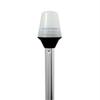 Attwood Frosted Globe All-around Pole Light W/2-pin Locking Collar Pole - 12v - 24" view 1