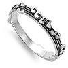 Sterling Silver Women's Music Note Song Ring Classic 925 Band 3mm Size 5 view 2