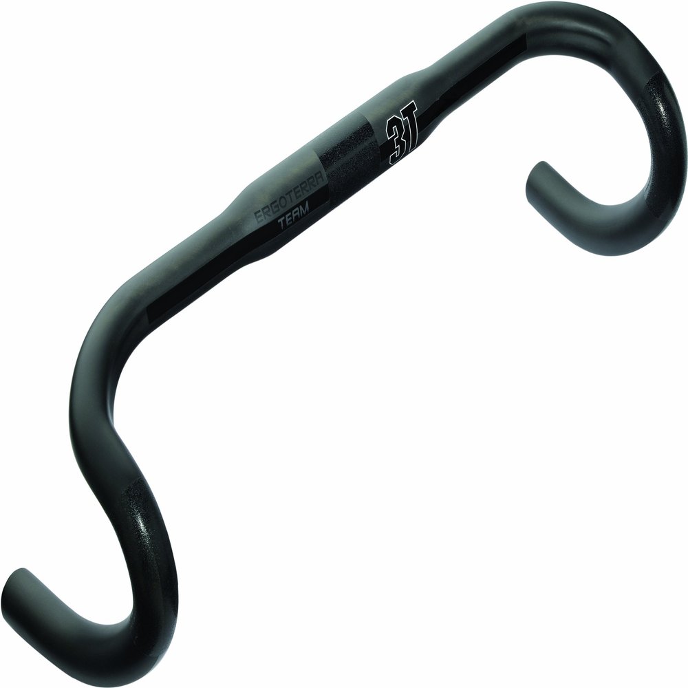 3T Ergoterra Team Stealth Bicycle Handlebar, 44/47cm