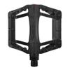 XPEDO Juvee Flat Bicycling Pedals | Nylon Body, Cromoly Spindle, 36 Molded Pins, 90x99x19mm Platform | MTB/BMX/Urban | Black view 1