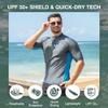 Kanu Surf Men's Mercury Upf 50+ Rashguard, Charcoal, Small view 2