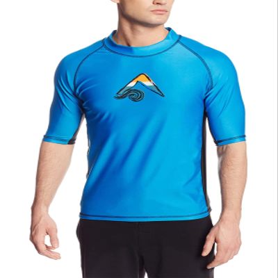 Kanu Surf Men's Mercury Upf 50+ Rashguard, Royal, Large