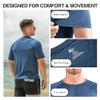 Kanu Surf Mens Swim Shirt with Short Sleeves  UPF 50+ Rash Guard for Men with Quick-Dry Fabric (3X) view 3