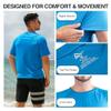 Kanu Surf Mens Swim Shirt with Short Sleeves  UPF 50+ Rash Guard for Men with Quick-Dry Fabric (3X) view 3