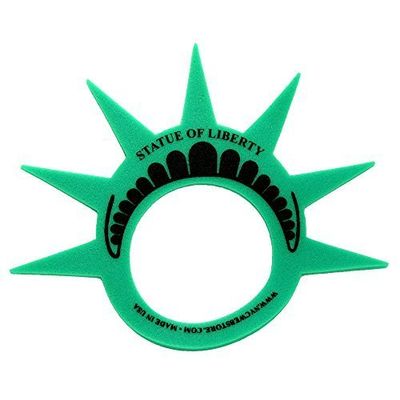 Fun Statue of Liberty Crown Hat Cap and Visor, (MADE in USA), Foam Crown for Costumes and New York City Theme Parties