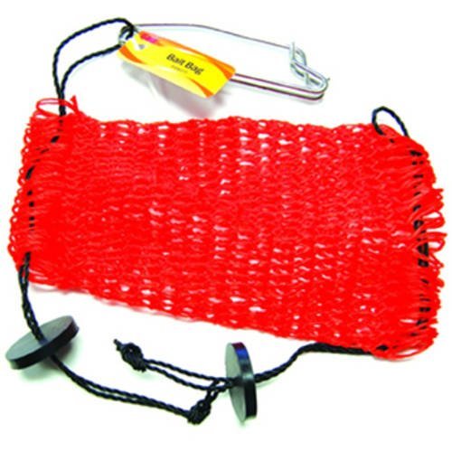 Beau Mac Orange Mesh Bait Bag w/Snap