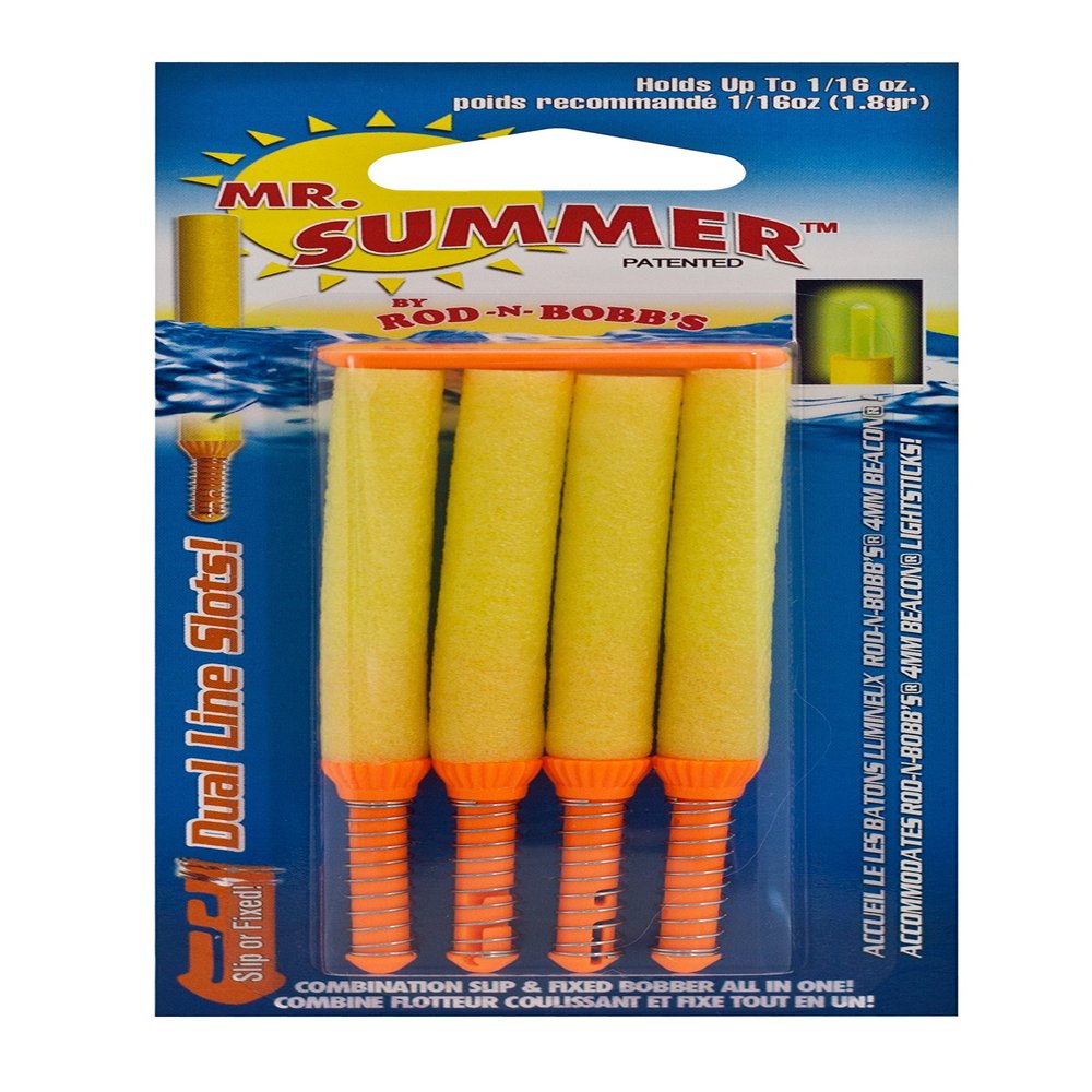 Rod-N-Bobb's Mr. Summer (4-Pack), 3-Inch, Yellow