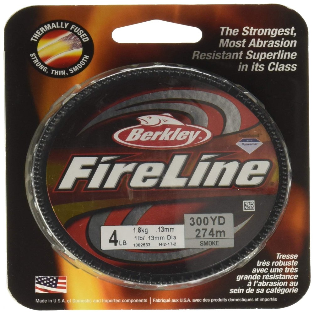 Berkley Fireline, 30/12 Lb, 125 Yd , Smoke