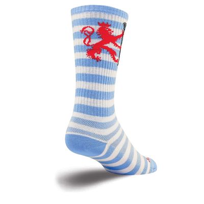 SockGuy Crew 8in LAX Lion Lacrosse Socks (Lax Lion - L/XL)