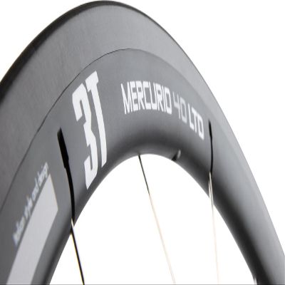3T Mercurio 40 LTD Stealth Black Tubular Carbon Rear Wheel 10/11sp Campy Shimano