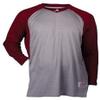 Intensity Boy'S Raglan Baseball Tee, Oxford/Cardinal, X-Large view 1