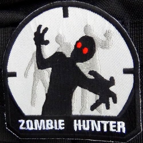 Zombie Hunter black tactical patch
