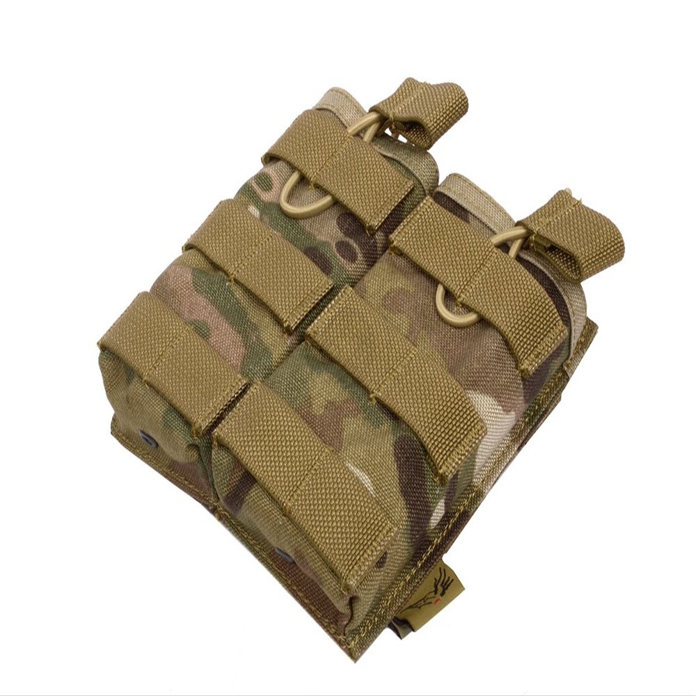 Flyye Industries Airsoft 1000D Double Magazine Pouch - Multicam