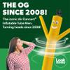LookOurWay Air Dancers Wacky Waving Inflatable Tube Man Set - 10 Feet Tall Inflatable Dancing Man with Blower - Yellow view 2