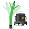 LookOurWay Air Dancers Wacky Waving Inflatable Tube Man Set - 10 Feet Tall Inflatable Dancing Man with Blower - Green view 1