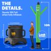 LookOurWay Air Dancers Wacky Waving Inflatable Tube Man Set - 10 Feet Tall Inflatable Dancing Man with Blower - Green view 4
