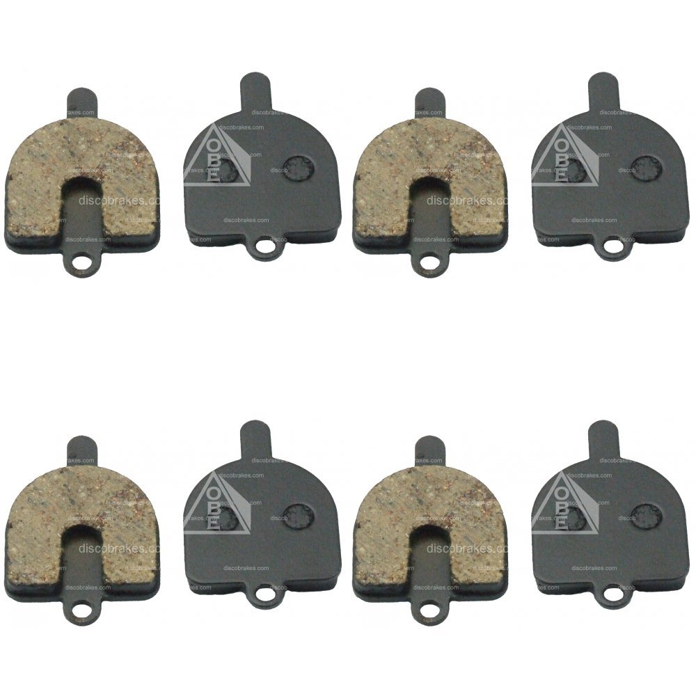4 Pairs / 8 Pads Semi Metallic RST DX Mechanical Disc Brake Pads for MTB DH XC