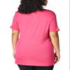 WonderWink Women's Silky Short Sleeve Tee, Hot Pink, X-Small view 3