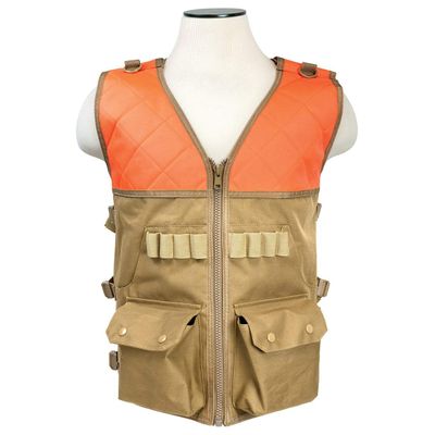 Hunting Vest/Blaze Orange And Tan