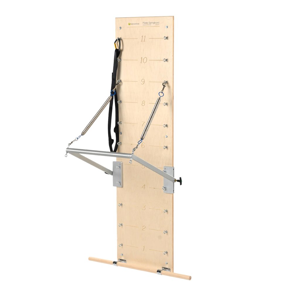 Pilates Springboard & Push-Through Bar, Wall-Mounted, Light Resistance