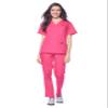 Dagacci Medical Uniform Woman and Man Scrub Set Unisex Medical Scrub Top and Pant, HOT Pink, XS view 2
