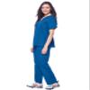 Dagacci Medical Uniform Womens Medical Scrub Set Shirt Top and Pant, Caribbean_, X-Small, view 3