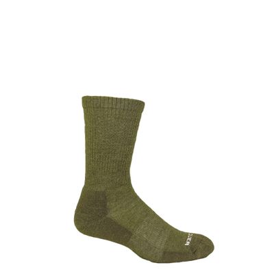 Altera Men's Conquer Light Weight Crew Socks, Olive, Medium (5-9)
