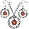 NCAA Texas Longhorns Rhinestone Jewelry Set view 1