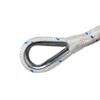 Norestar Double-Braided Nylon Anchor Rope with Stainless Steel Thimble  Marine Grade Anchor Line for Boats  Pre-Spliced Thimble  Not for Windlasses  5/8" x 250' view 2