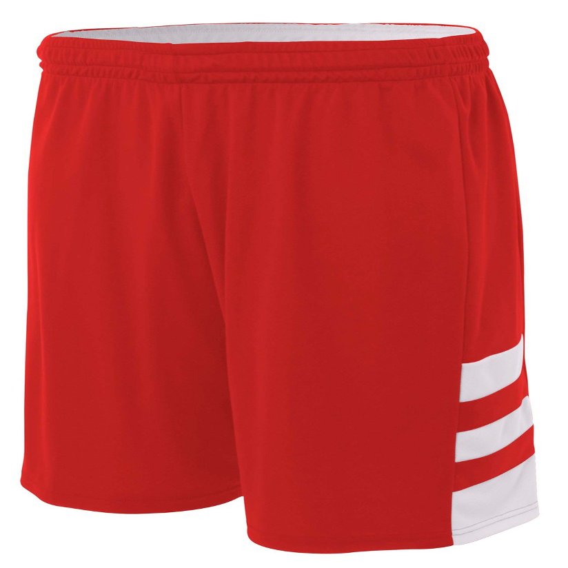 A4 Mens Reversible Speedway Short, Large, Scarlet/White