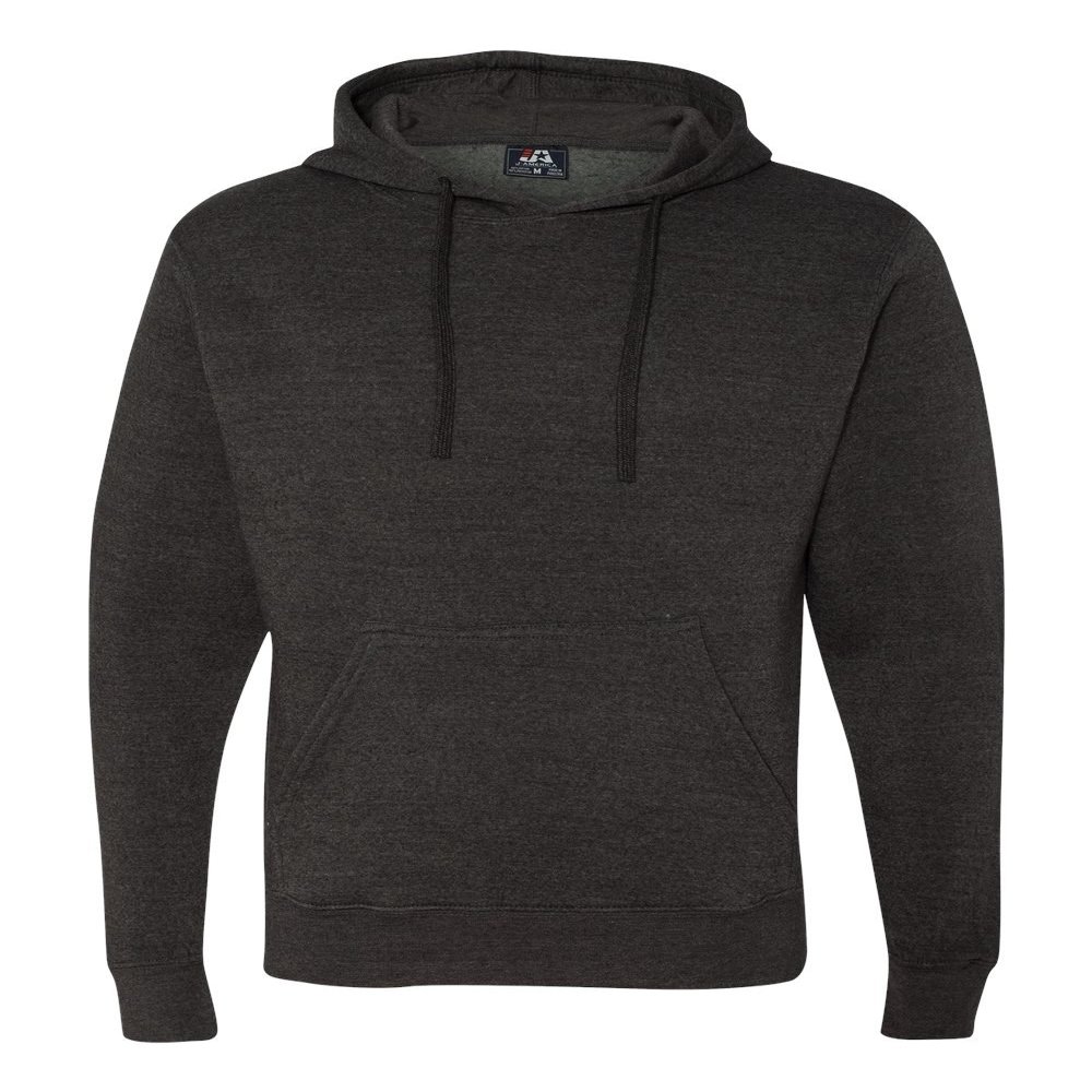 J. America Mens Hooded Pullover Sweatshirt 8620 - XXX-Large - Charcoal