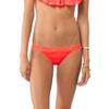 O'Neill Juniors Solids Multi Tab Side Bikini Bottom, Hot Coral, Small view 1