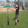 Sledgebats SB-23 Training Bat, Red/Blue view 4
