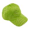 Glitzy Game Sequin Trim Baseball Cap - Lime view 2