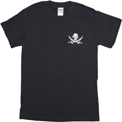 No Quarter, No Mercy (Style 2) - Pirate T-Shirt (Small) Black