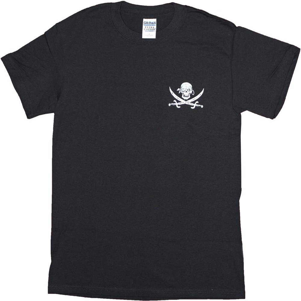 No Quarter, No Mercy (Style 2) - Pirate T-Shirt (Small) Black
