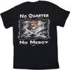 No Quarter, No Mercy (Style 2) - Pirate T-Shirt (Small) Black view 2