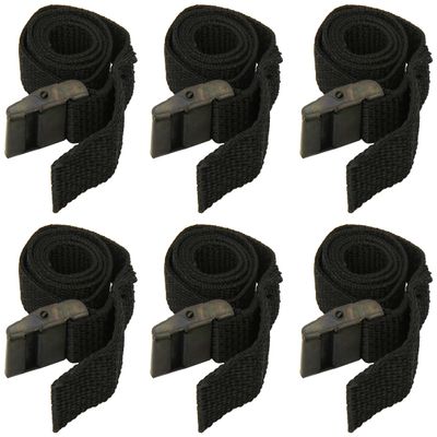 Thule Bicycle Rack Straps, 6 Pack, Nylon, Sable, Compatible with Bicycle
