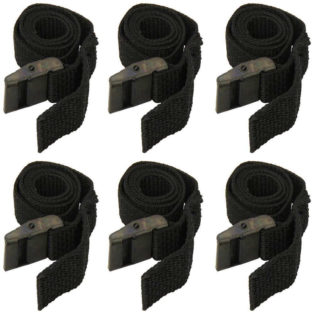 Thule Bicycle Rack Straps, 6 Pack, Nylon, Sable, Compatible with Bicycle