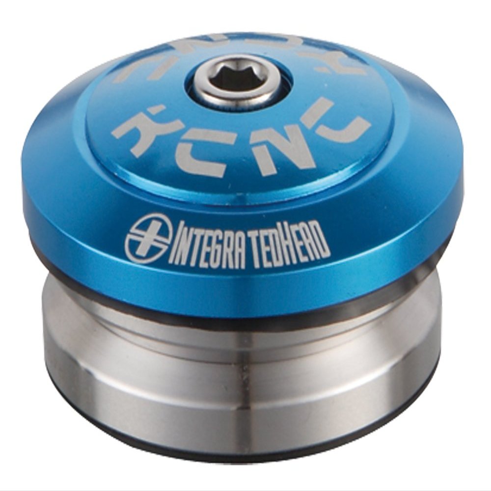 KCNC Bicycle Lightweight Head Parts Set Omega S2 Integral Blue 1-1/8 502124