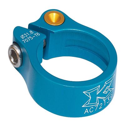 KCNC Bicycle Lightweight Seatpost Clamp Rhodolite Chromoly Bolt 31.8MM Blue