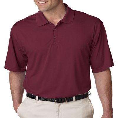 8425 UltraClub Men's Cool & Dry Sport Interlock Polo Shirt 6XL Maroon