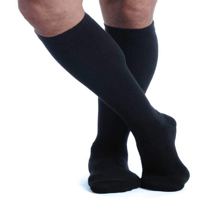 Venosan Travelline for Men Travel Knee High Travel Socks - 15-20 mmHg Tan Medium TV1503TN